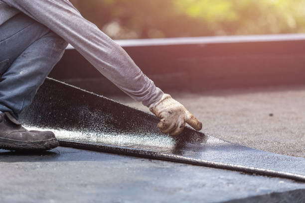 Professional Exterior Waterproofing technician working in Poynette, WI